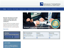 Tablet Screenshot of neumanthompson.com